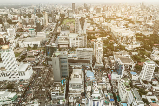 Cityscape of Kaohsiung city stock photo