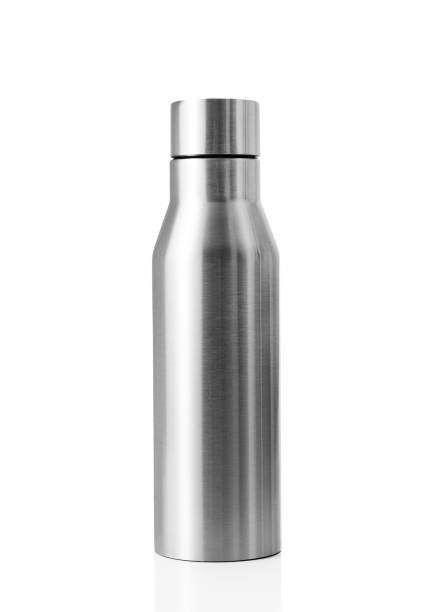 A reusable stainless steel water bottle