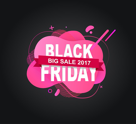 Promotion of shop for black Friday vector, exclusive offer special proposition of store for clients and shoppers, shopping with price off percent