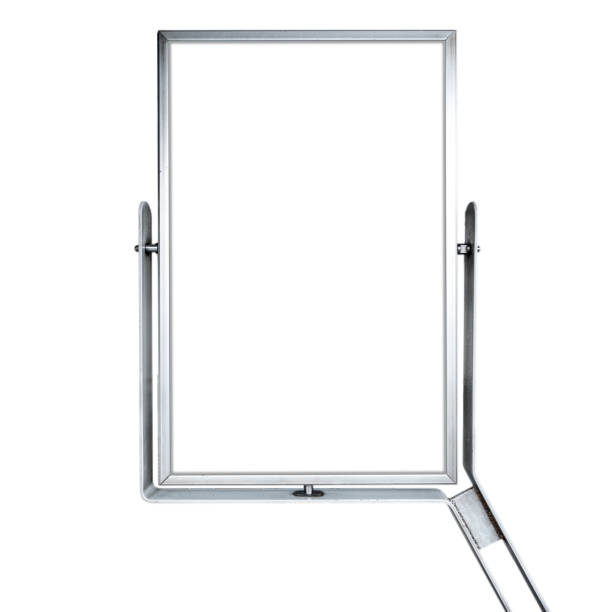 istock Blank advertising aluminum frame on isolated white background 1264320779
