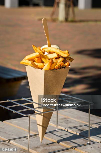 Flemish Fries Stock Photo - Download Image Now - French Fries, Belgium, Belgian Culture