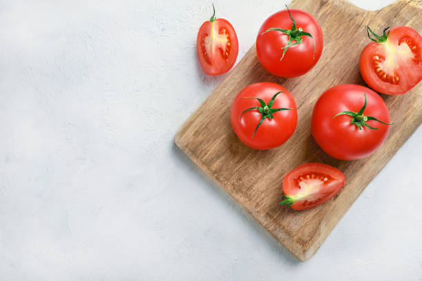 istock Fresh ripe red juicy tomatoes 1264321905