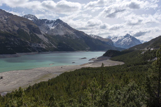 istock Landscape view of Cancano lakes 1264324483