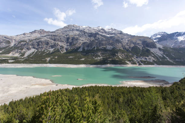 istock Landscape view of Cancano lakes 1264324513