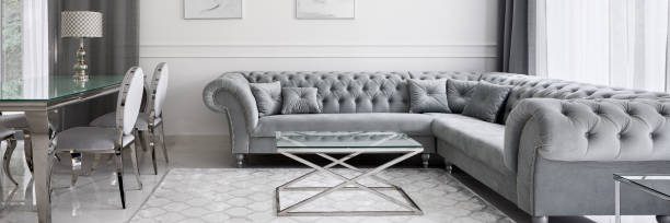 istock Glamour designed living room, panorama 1264327427