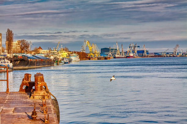 istock port on the Danube scenery 1264328709