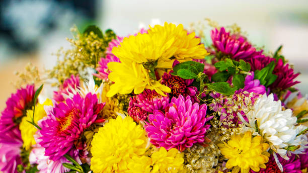 istock a bouquet of summer flowers as a gift on the table 1264331861