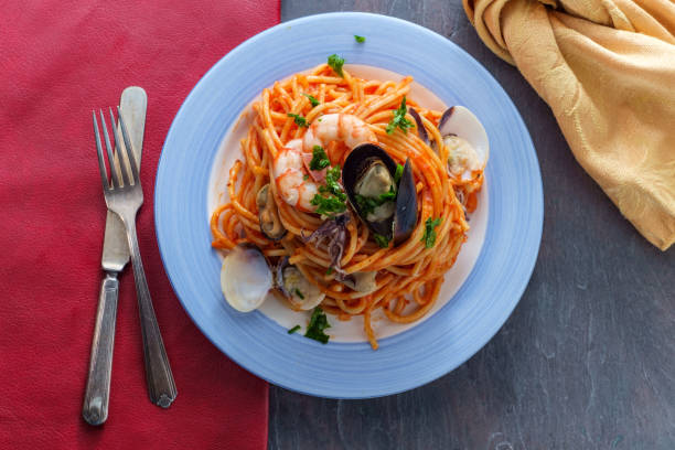 istock Seafood Pasta Pescatore 1264335661
