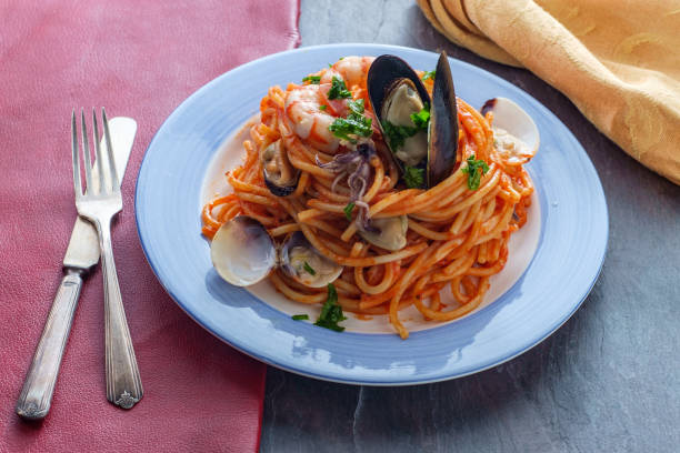 istock Seafood Pasta Pescatore 1264335663
