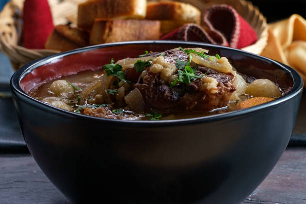 istock Oxtail Soup Onion Barley 1264337065