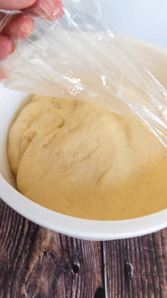 istock Bread dough rising in a bowl 1264342361