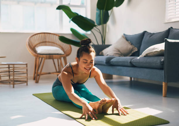 istock Yoga helps shape long and lean muscles 1264344189