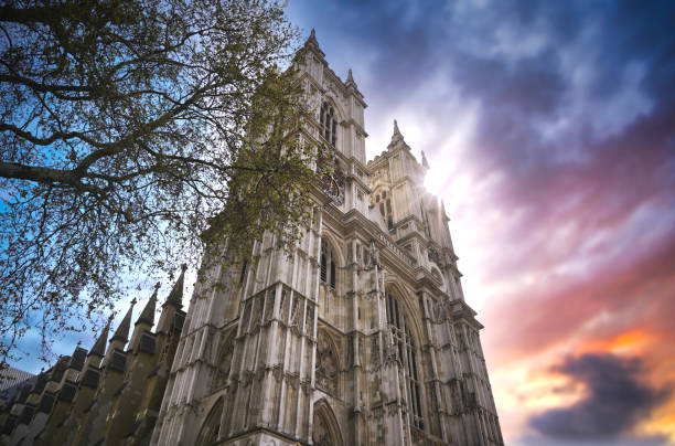 Westminster Abbey in London, UK stock photo