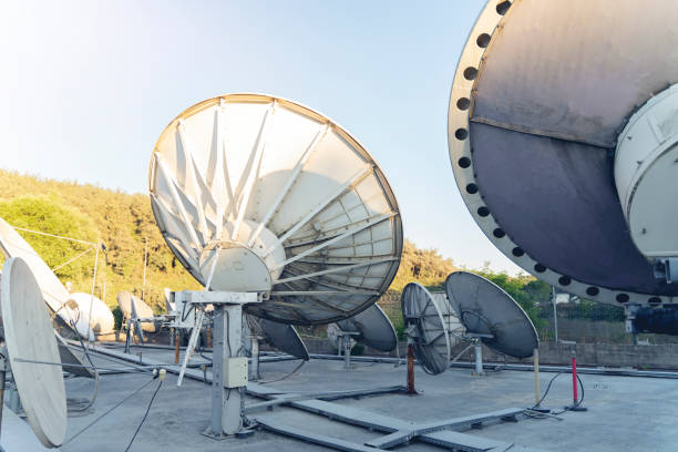 istock Great satellite dish. TV and radio broadcast antenna. 1264346693