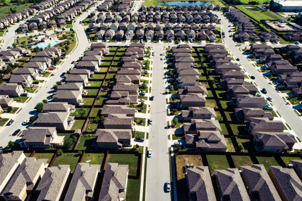 istock Mirrored Real Estate layour Suburb Homes 1264348810