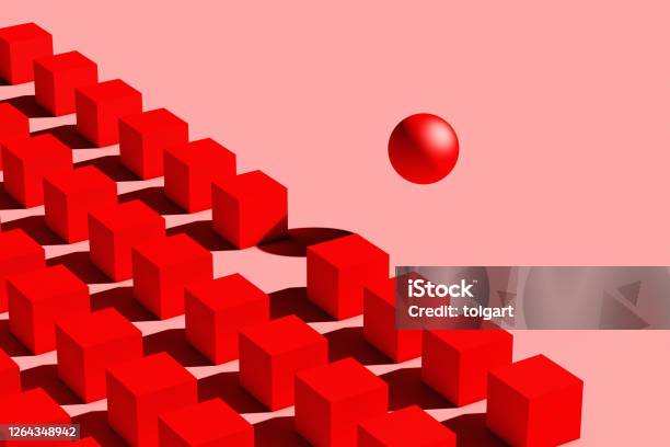 Thinking Out Of The Box Stock Photo - Download Image Now - Sphere, Change, Individuality