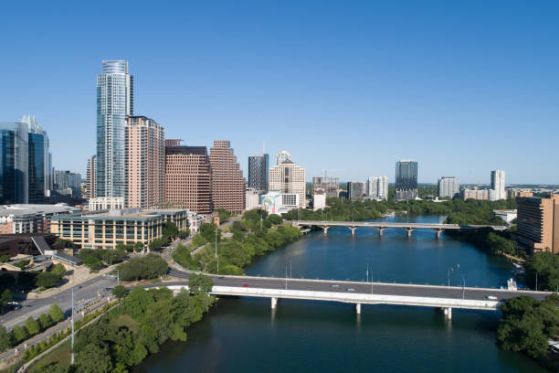 istock aerial drone views of Austin Texas Downtown 1264349471
