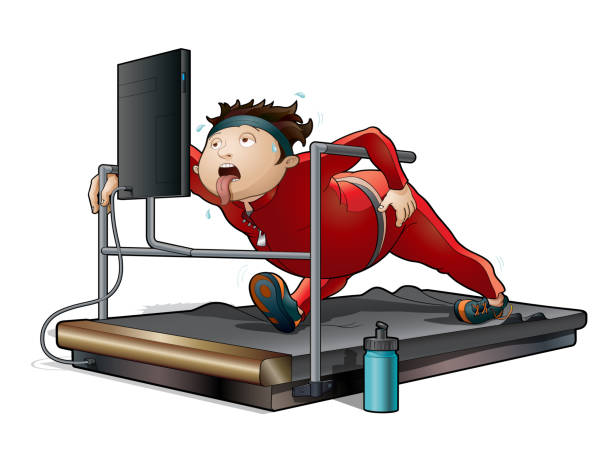 227 Treadmill Funny Illustrations & Clip Art - iStock | Treadmill fall,  Treadmill accident, Perseverance
