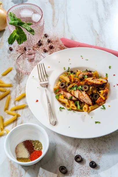 istock Chicken Fajita Pasta 1264356960