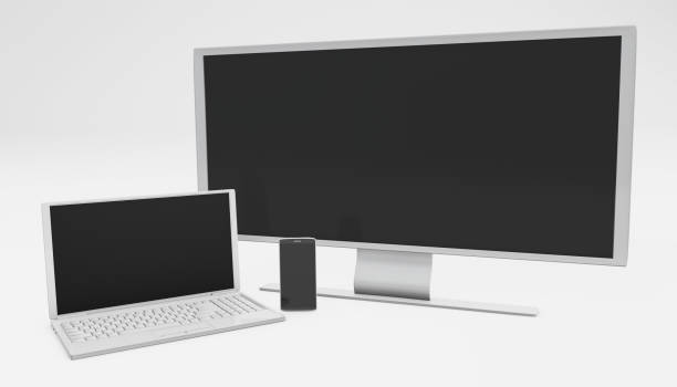 istock Multi platoform concept telco bundle wide tv laptop smartphone 3d rendering 1264357107