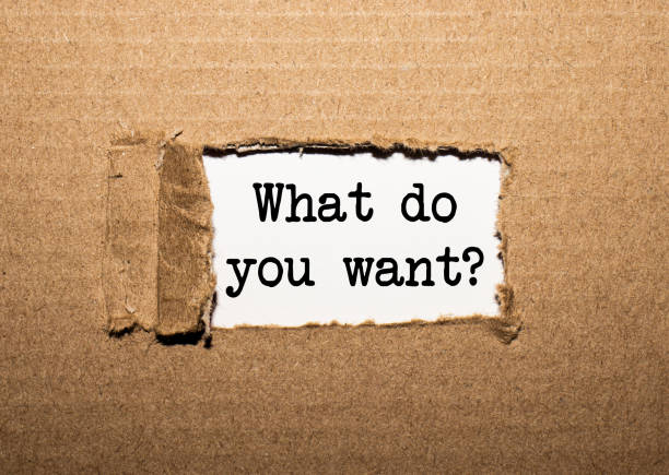 istock The text WHAT DO YOU WANT. behind torn brown paper 1264357151