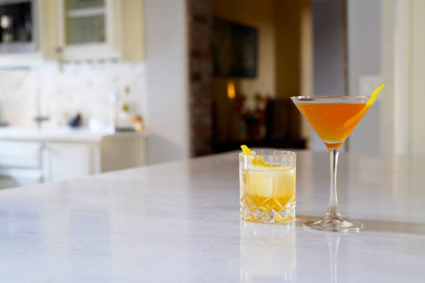 istock Old-fashioned and Side-car cocktails 1264374379