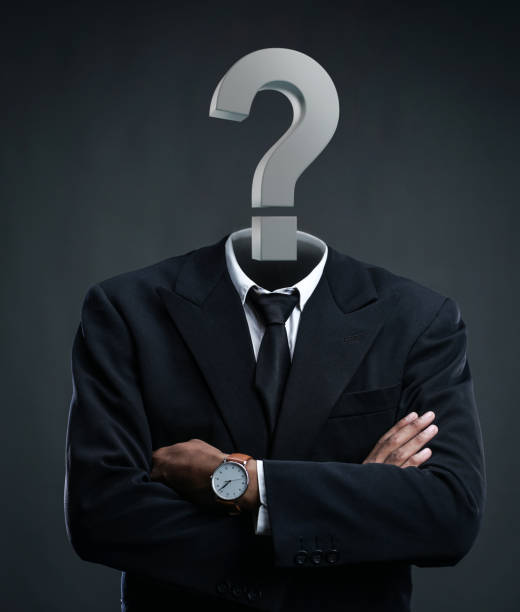 istock Confused Concept. Businessman with Question Mark Replacing His Head 1264375175
