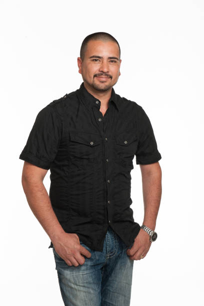 istock Adult Mexican man against white background 1264379840