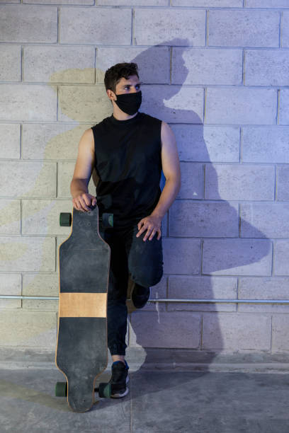 istock Young and attractive man after skating 1264383076