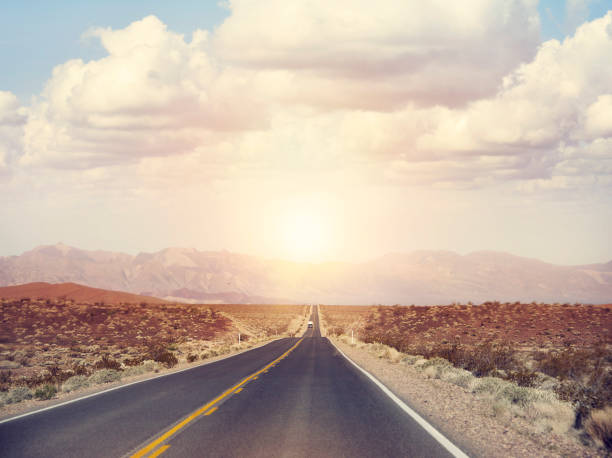 istock Mountain road  in Arizona at sunset 1264385948