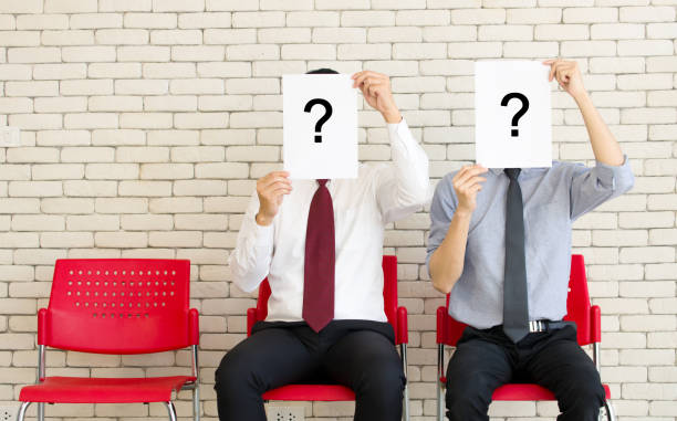 istock People waiting for a new job interview. 1264396219