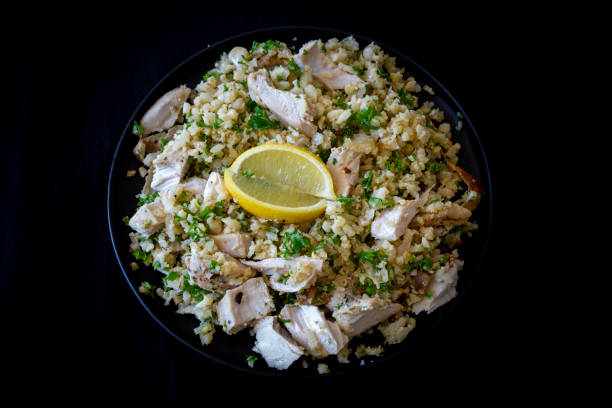 istock Greek Style Chicken with Cauliflower Rice 1264398214