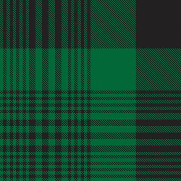 Green Glen Plaid Tartan Seamless Pattern Green Glen Plaid, tartan seamless pattern suitable for fashion textiles and graphics tartan army stock illustrations