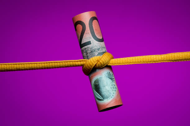 istock Australian Twenty Dollar Note Tied in a Knot 1264414207