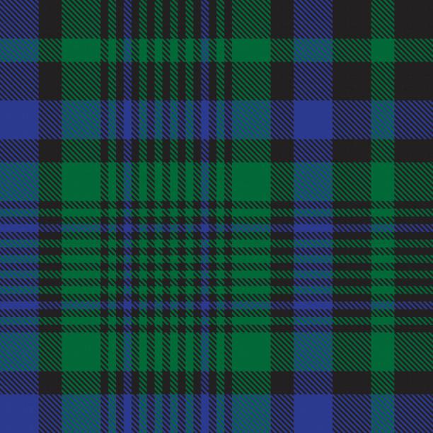 Green Glen Plaid Tartan Seamless Pattern Green Glen Plaid, tartan seamless pattern suitable for fashion textiles and graphics tartan army stock illustrations