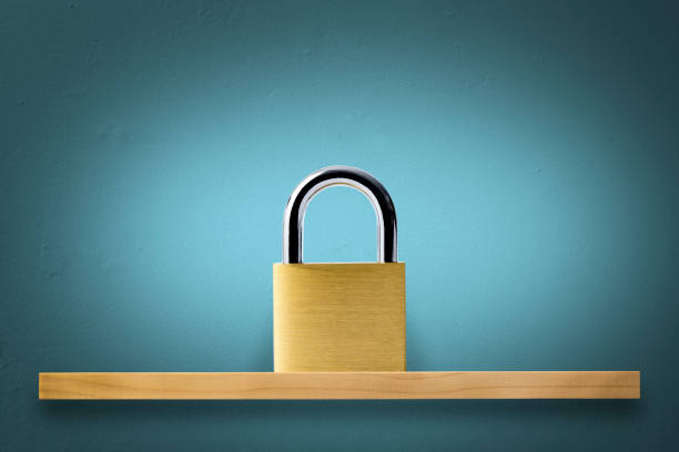 padlock attached to rusted fence