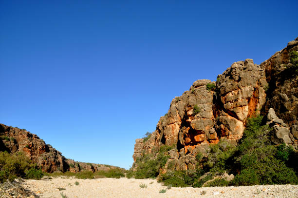 istock Mandu Gorge against a bright blue sky 1264417538
