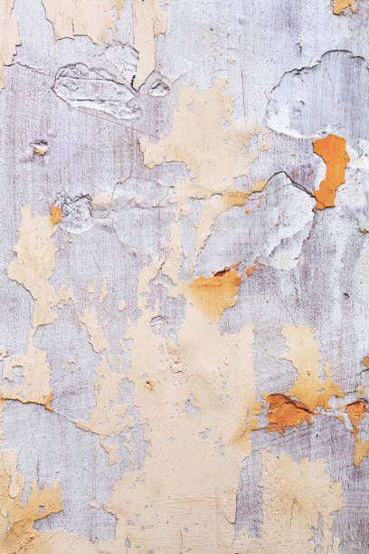 istock Concrete, weathered, worn, damaged wall paint. Rough, concrete surface with cracks and scratches. Great background or texture. 1264421019