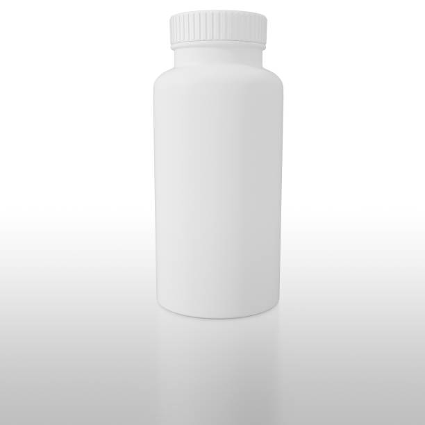 istock Medicinal container. Packaged drug - 3D illustration 1264423051