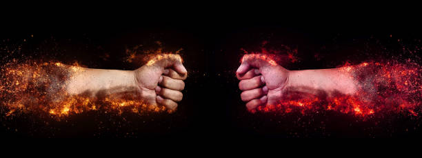 istock Fist and fist clash 1264429777