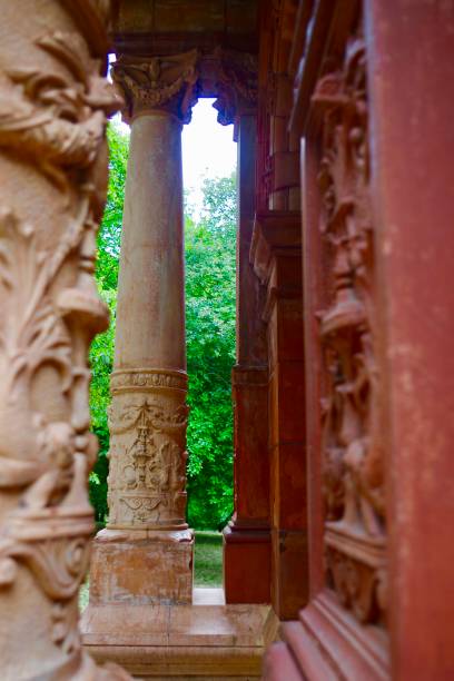 istock Close up of architecture features of on a clock tower 1264434019