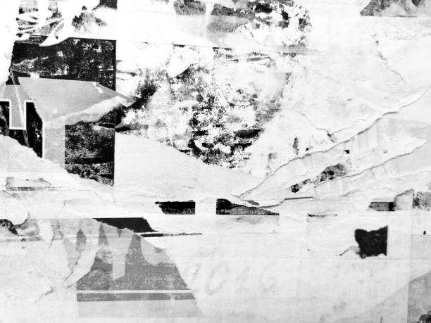 istock Old ripped blank torn grunge posters texture background 1264439044