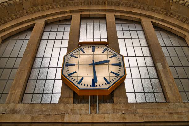 istock Station clock at Leipzig central station 1264449326