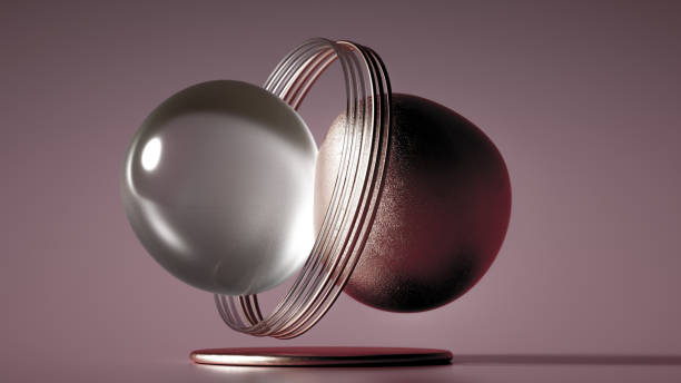 istock Beautiful abstraction background minimalism. 3d illustration, 3d rendering. 1264452259