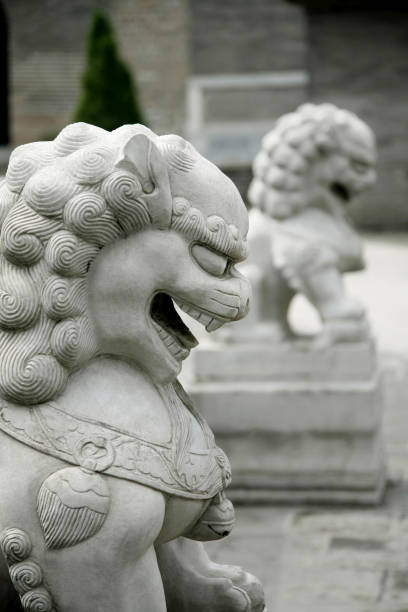 istock Imperial guardian lions 1264452874
