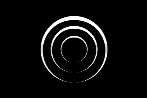 Abstract black circle background.