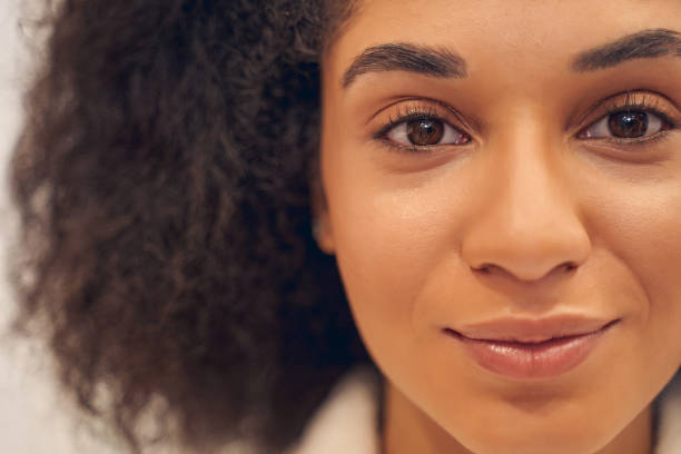 istock Admirable young Afro American woman feeling calm 1264469323