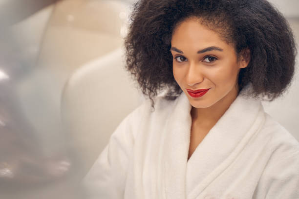 istock Pretty Afro American woman having a rest 1264469376