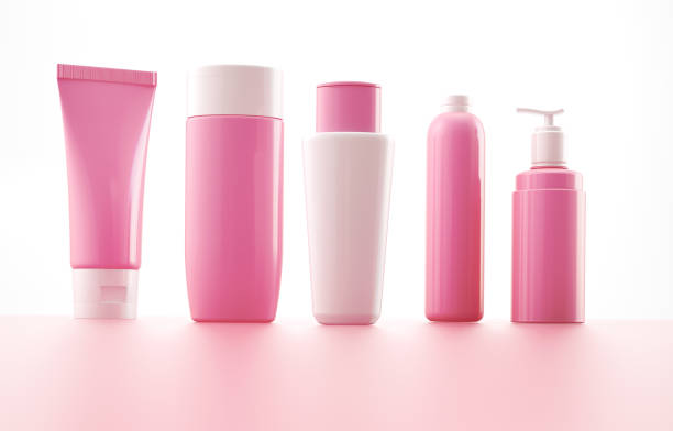 istock Rose beauty products template 1264475656