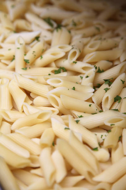 Penne with parsley flakes